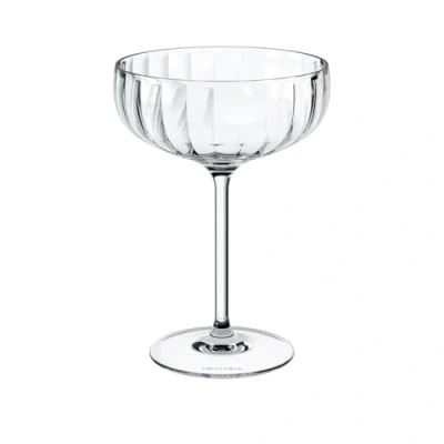 Image of Villeroy &amp; Boch Rose Garden Champagne Glasses Set 4 pcs Clear, Dishwasher Safe, Glass of for Sparkling Wine, Prosecco, cava and Champagne, in Vintage Design, Crystal