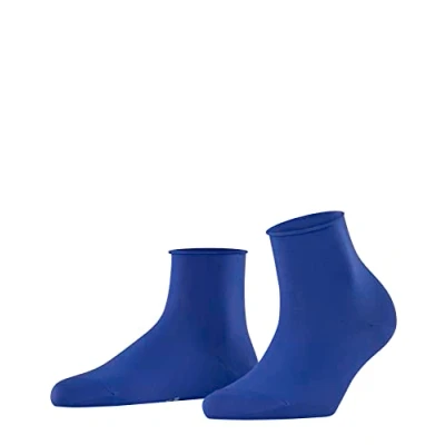 Image of FALKE Women&#039;s Cotton Touch W SSO Thin Plain 1 Pair Socks, Blue (Imperial 6065) new eco friendly, 2.5 5