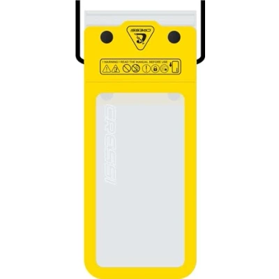 Image of Cressi Jimmy Phone Case Yellow Soft Waterproof Mobile Case, Yellow, 7&#039;&#039;, Adult Unisex