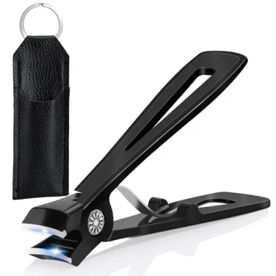 Image of Euqvunn Nail Clippers, Toe Clippers for Thick Nails, Heavy Duty Toenail with 16mm Wide Jaw Opening, Large Fingernail Stainless Steel Cutter Men Women Seniors