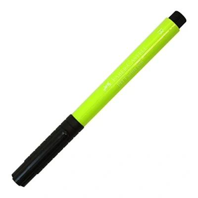 Image of Faber Castell Art &amp; Graphic Pitt Artist Pen Brush India Ink Pen, Light Green, Single For Art, Craft, Drawing, Sketching, Home, School, University, Colouring
