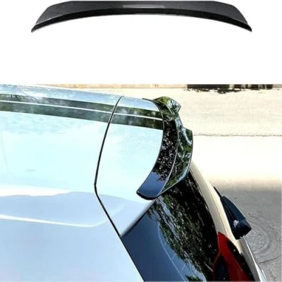Image of ZHAOHAO Car Spoiler for Land Rover Discovery Sport 2016 2017 2018 2019 2023 2024 2025, Rear Trunk Roof Tail Spoilers Lip Wing Body Accessories,Carbon Fiber Look