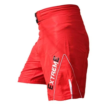 Image of EXTREME Shorts UFC MMA Grappling Short Kick Boxing Fight Pants Gym Wear (Red, Medium)