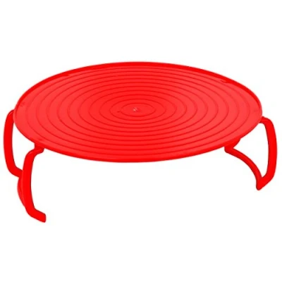 Image of Heat &amp; Eat Microwave Multi Purpose Tray, Red, 24 x 3 cm
