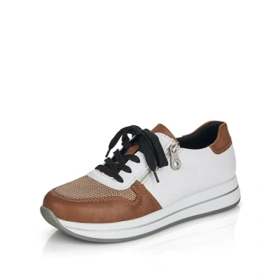 Image of Rieker Women&#039;s N4520 Sneaker, Beige Combi, 6 UK