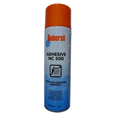 Image of Pack Of 4 Ambersil NC 500 Non Chlorinated Spray Adhesive 500ml 2 Mins 31623