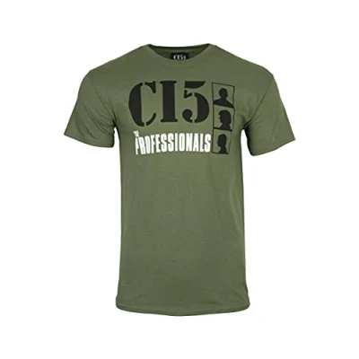 Image of The Professionals TV Police Crime Drama Show Official T Shirt (XXL) Green