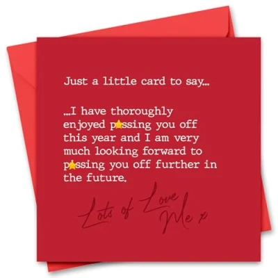 Image of Funny Rude Joke Valentine&#039;s Day Card for Him or Her Girlfriend, Boyfriend, Husband Wife Fiance Fiancee