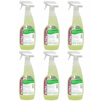 Image of Clover 810C Ultraviolet Perfumed Cleaner &amp; Disinfectant 750ml Pack of 6