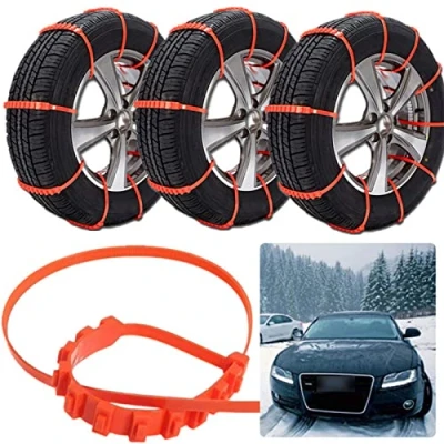Image of Car Snow Cns, Univeal Anti Skid Tire Wheel Cns Emerncy Trtion nter Rain Tyre Cable Ti Double Groov Ice