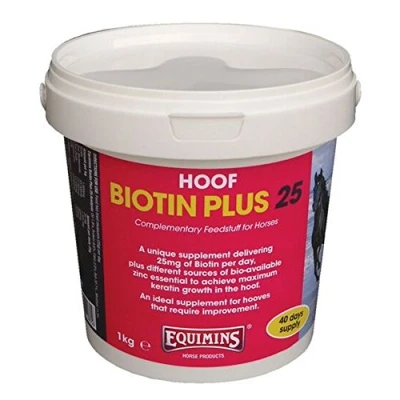 Image of Equimins Biotin Plus 25 Supplement 1Kg Clear,