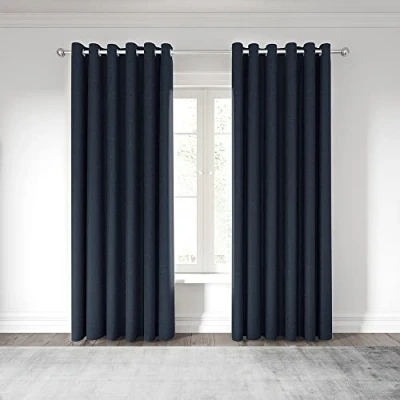 Image of Nicole Scherzinger Nalu, Kalo Lined Curtains, Blue