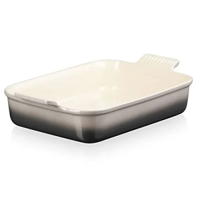 Image of Le Creuset Flint Stoneware Large 32cm Heritage Rectangular Dish