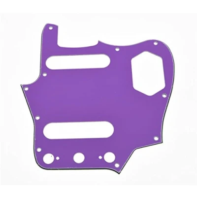 Image of KAISH American Vintage Style JAG Guitar Pickguard Scratch Plate for Jaguar Purple 3 Ply