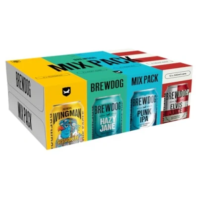 Image of BrewDog Mixed Pack Beer, 12 x 330ml