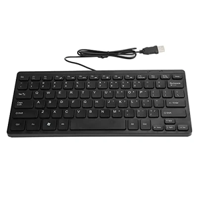 Image of ciciglow Laptop Keyboard, Mini USB Wired Multimedia Kaypad, Portable Waterproof Concise Input Device Fit for Accessories