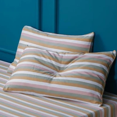 Image of Sheet Story 100% Egyptian Cotton Pillow Cases 2 Pack 50x75cm Size, 400 Thread Count Grey Pillowcases Classic, Comforting, Super soft With Extra Deep Inner Flap For Snug Fit