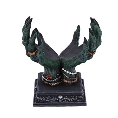 Image of Nemesis Now Beyond The Grave Crystal Ball Holder 15cm, Resin, Black