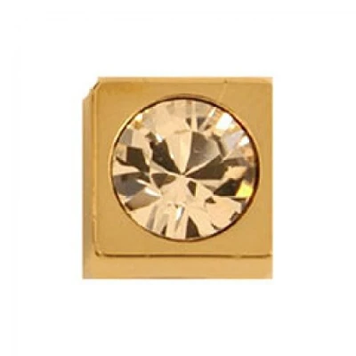 Image of Square Swarovski Button