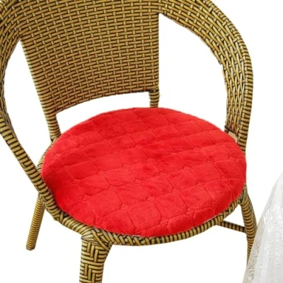 Image of Round Chair Cushions for Dining Chairs , Kitchen with Non Slip Backing, Seat Chairs, Indoor Pads Ties stools Cushion(H14,Diamètre 35cm (13.8in))