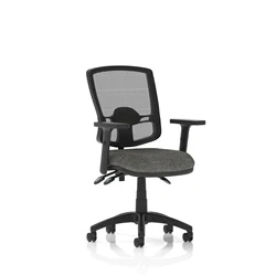 Image of Eclipse Plus III Deluxe Mesh Back with Charcoal Seat Height Adjustable Arms