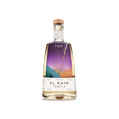 Image of El Rayo Reposado tequila Natural 100% agave Vegan &amp; Gluten Free Caramel Almond Notes 70cl