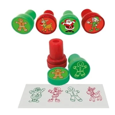 Image of Anila&#039;s Self Inking Stampers in a variety of themes for Party Bag Fillers and Favours Kids. (Christmas, 24)