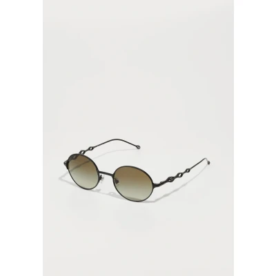 Image of DIESEL Unisex DL1008 10138E Sunglasses Metal Black Green Round Normal Shaded