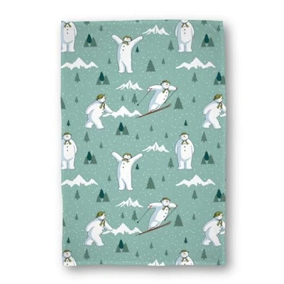 Image of The Snowman Smile Sherpa Fleece Blanket