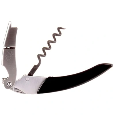 Image of Ligne W L&#039;IROQUOIS, Waiter&#039;s Style, Pocket Double Lever Sommelier Friend Corkscrew Black