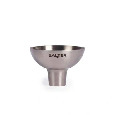 Image of Salter Refill Funnel Seasoning &amp; Spice Filling Funnel, Stainless Steel, Easy to Clean, Dishwasher Safe, Coffee, Salt Pepper, Spices, Oils, Milk, Small Metal BW13900EU7