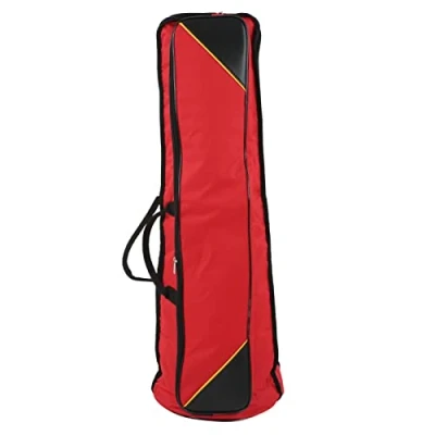 Image of Trombone Gig Bag, Bag Oxford Cloth Water resistant Tenor Trombones Case Bags Musical Instrument Accessories(Red)