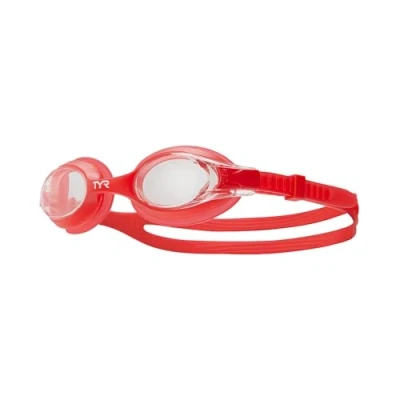 Image of TYR Swimple Kids&#039; Swim Goggles, Clear/red, one size