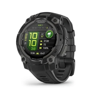 Image of GARMIN Instinct E Smart Watch 45 mm, Electric Lime with Silicone Band, Yellow