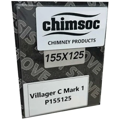 Image of Chimsoc Replacement Stove Glass Villager C Mark 1 (155mm x 125mm Rectangular)