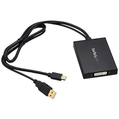 Image of StarTech.com Mini DisplayPort to Dual Link DVI Adapter USB Powered Connectivity Black Active Display Converter (MDP2DVID2)