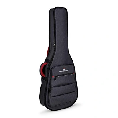 Image of Crossrock CRSG107D Dreadnought Guitar Bag, 10mm Padding, Backpack Available, Dark Grey (CRSG107DGR)