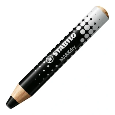 Image of Whiteboard and Flipchart Markers STABILO MARKdry Pack of 5 Black
