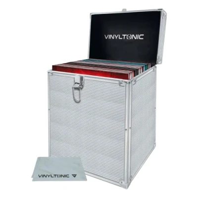 Image of Vinyl Tonic 7&quot; Or 12&quot; LP Storage Case with Cloth 3 Colours to Choose from