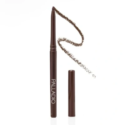 Image of Palladio Waterproof Screw Out Eye Pen, Rich in Pigments and Creamy, Easy to Use, Long Lasting Smudge proof Eyeliner, Black Brown