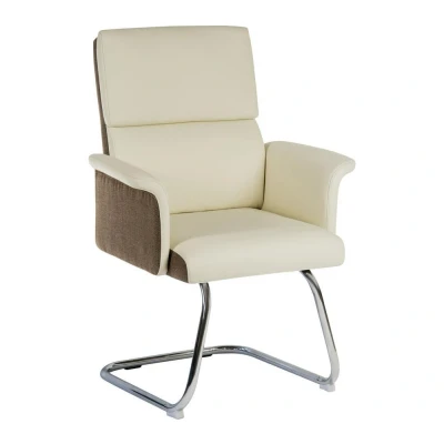 Image of TEKNIK Elegance 6959CRE Visitor Chair Cream &amp; Brown