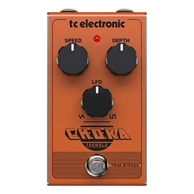 Image of TC Electronic CHOKA Tremolo Vintage Flavored All Analog Pedal with 3 Knob Design and Seamless Morphing Between LFO Styles