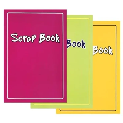 Image of WF Graham Scrapbook, Set of 3 Scrap Books for Adults and Kids Art Book, Sketch Pad Book Set, Coloured Paper Drawing