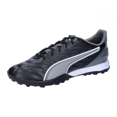 Image of Puma KING PRO TT Astro turf trainers, Men&#039;s, Size: 12, Black/white/cool dark gray High quality imitation leather