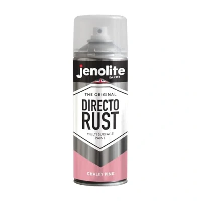 Image of JENOLITE Garden Spray Paint Chalky PINK 400ml Multi Surface Ideal Furniture Paint, Ornaments, Picture Frames &amp; More Interior and Exterior Use RAL3014