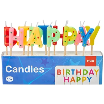 Image of Speelgoed Folat Happy Birthday Candle Multi Colors