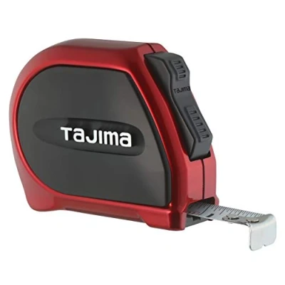 Image of TAJIMA Tape Measure 10 ft x 10/16 inch Sigma Stop Measuring with Auto Blade Lock &amp; Acrylic Coated SS 10BW