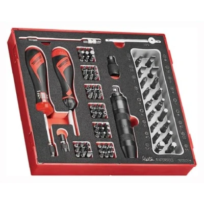 Image of Teng Tools 95 Piece 1 5Nm Torque Screwdriver, Impact Driver &amp; Assorted Bit EVA Foam Tray TEDSD14