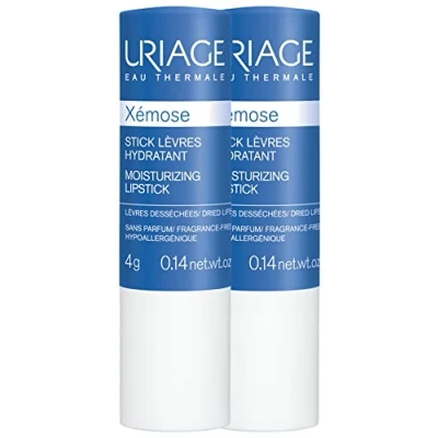 Image of Uriage Moisturizing Lip Balm Stick, Xémose, 2 x 4g