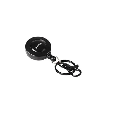 Image of Tarifold ES 200517 Pack of 10 Extendable Keychain Lanyard Black Line, Double Hook Ring and Carabiner, 60 cm
